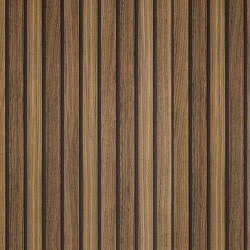 AMIGO Holzoptik Selbstklebend Tapete für die Küche Holzroste Möbel Aufkleber Paneele Abziehen und Aufkleben Vinylfolie für Schränke Tisch Tresen Treppe Abnehmbar Wandverkleidung 44.5x300cm