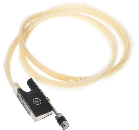 POPETPOP Accessoire pour Violon 4/4 Kit Complet de Réparation D'archet avec Crin de Cheval, Vis en Métal et Grenouille en Bois pour Performance Améliorée