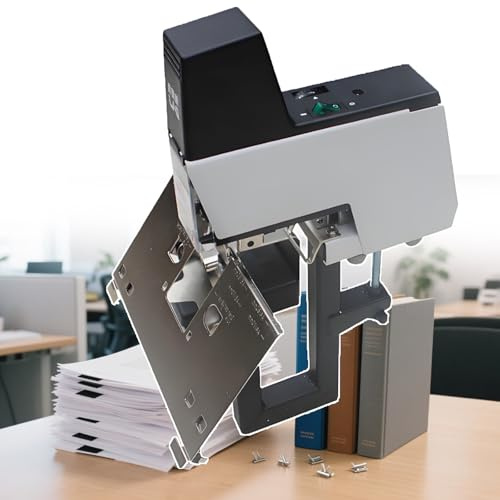 Elektrisk sadelhäftapparat – 80/min hastighet, 210 häftklamrar, omedelbar platt/sadelbrytare, 100 mm djup, ±0,1 mm precision, automatisk bindningsmaskin för manualer/häften