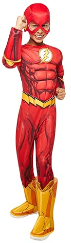 Rubie's Official DC Superhero The Flash Deluxe Child's Costume, Child's Size Medium Age 5-7 Years, Multiolour Halloween