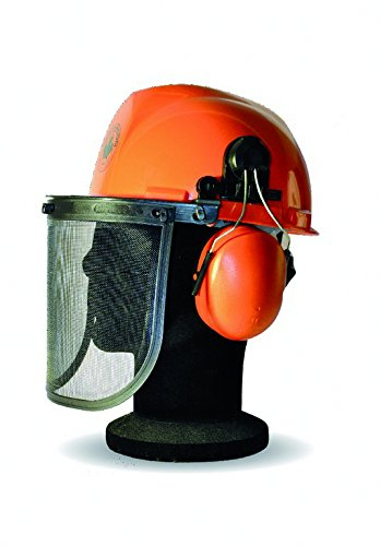 AUSONIA - 83902 SCHUTZHELM MIT NETZVISIER AUS Metall UND OHRENSCHÜTZERN, Produkt MIT CE Zertifikat