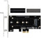 NVME PCIE Adapter M.2 SSD auf PCIE - Leistungsstarke Kühlkörperableitung - Kompatibel mit X1, X4, X8, X16 Interface für M-Key M.2 SSD - 2230,2242,2260,2280 - Komplettpaket enthalten
