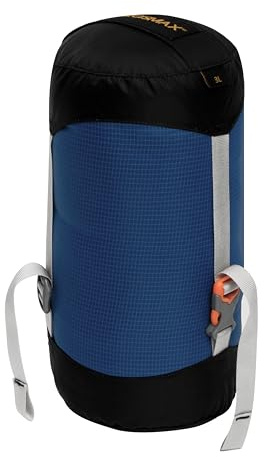 AEGISMAX Ultralight Water-Resistant Compression Stuff Sack for Sleeping Gear Accessories Outdoor Camping Storage Bag 1.5L/3L/5L/8L/10L/13L/20L/30L/45L(3L Blue)