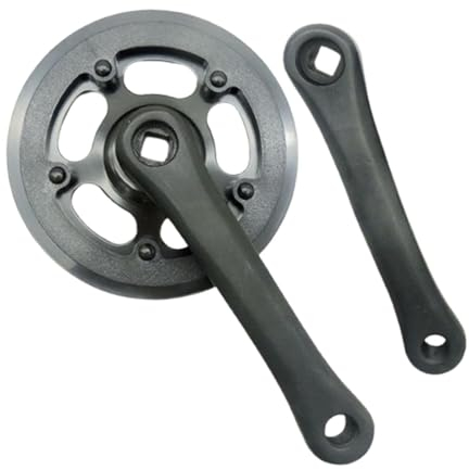 Dickly Kurbelgarnitur für Kinderfahrräder, Kinderkurbelgarnitur, Reiten, 32 Zähne, Kettenblatt, einfache Installation, Kurbelersatz, Single Speed,