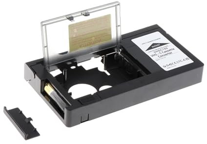 BaotyJie Adaptador de casete, adaptador convertidor de casete, reproductor de cintas portátil, convertidor para cintas VHS, conversión de VHS a digital