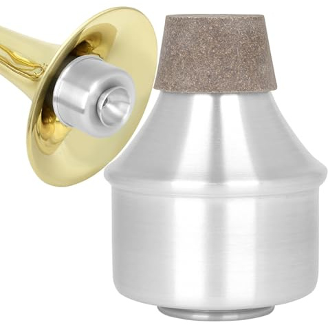 Silenziatore per tromba pratica, tromba sordina dritta,Dispositivo per esercitarsi con silenziatore per tromba - Parti di ricambio per aiuti al silenzio in lega di alluminio, per tromba per jazz class