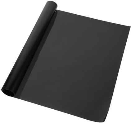 FUTUREORYY Functional Privacy Window Film Silver Black Heat Insulation Sun Blocker for Home and Office Static Cling Glare Blocking Film for Safety and Interior Protection