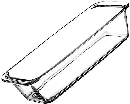MUELODSIC Teglia Rettangolare in Vetro Temperato per Forno Piatto da Portata Resistente e Facile da Pulire Anti-scottatura e Anti-scivolo per Cucina Domestica e Ristoranti