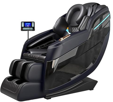 Shiatsu Massagestol med SL-Track, kroppsskanning, uppvärmda airbags och 12 massagelägen