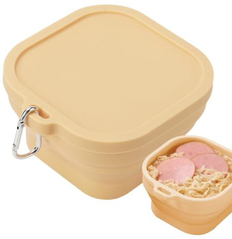 Cuencos plegables de silicona para camping, pequeños cuencos de camping