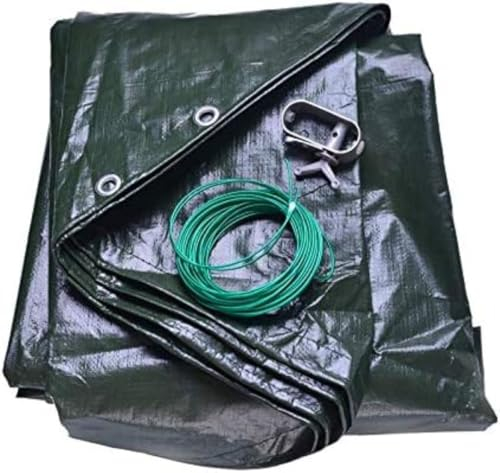 poolomio® Pool Winterabdeckung oval 760 x 460 cm | 2in1 Solarplane & Poolabdeckung | Robuste 200g/m² PE Poolplane Abdeckplane | UV-beständig, Algen- & Schmutzschutz | Echtmaß: 700 x 400 cm