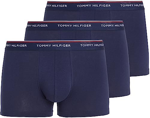 Tommy Hilfiger Herren Boxershorts Trunks Unterwäsche, Mehrfarbig (Peacoat), M