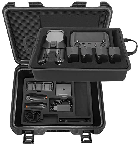 Smatree 28,3 Liter Mavic 3/3E/3T Doppellagige wasserdichte Koffer Hohe Kapazität, professionelle verdickte Hardcase Tasche Hülle Kompatibel mit DJI Mavic 3/ Mavic 3 Cine-Combo-Drohne & Zubehör