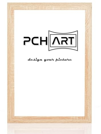 PCH[art] Cadre photo New Alaya | Couleur : chêne Sonoma | Dimensions : 75x98 cm | Cadre intemporel et simple pour posters, photos et portraits