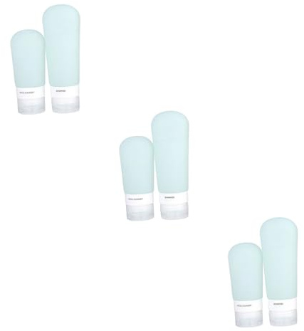 Baluue 6piezas Botellas De Rellenables De Cabezal De Succión De Verde Para Lociones y Cosméticos y Accesorios De Prácticos