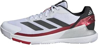 adidas Crazyquick Lightstrike Padel Shoes, Scarpe Uomo, Cloud White/Core Black/Lucid Red, 43 1/3 EU