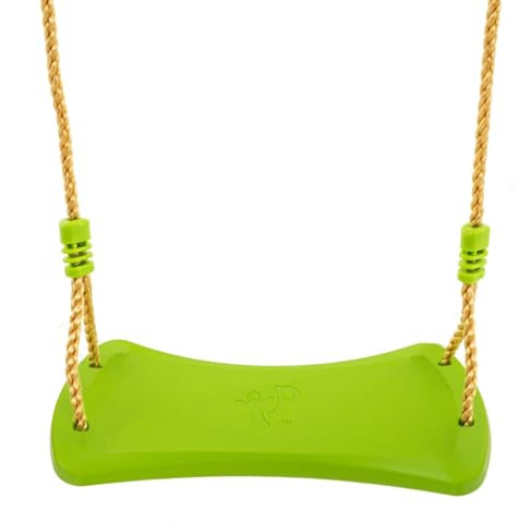 TP Toys Balançoire Classique Verte – Plastique Rotomoulé Haute Densité – Corde Imputrescible Réglable – Dès 3 Ans – Usage Domestique – Support 50 kg