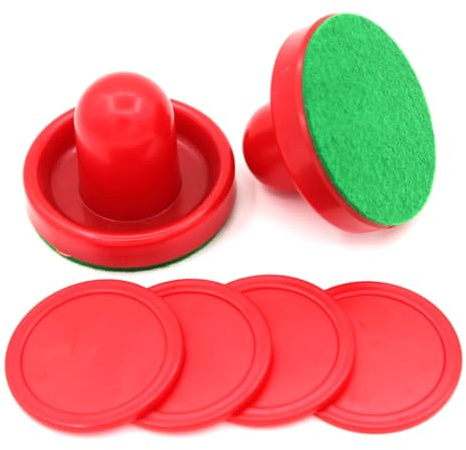 Pjeghbvop Air Hockey Accesorios Hockey de Mesa Pucks Pusher Accesorios Puerta Paddel Intercambio para Mesas de Juego Ice Pucker Pucks