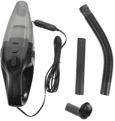 DECORNIJIA Aspirapolvere Auto Portatile con Filo Aspiratore Elettrico Wet Dry per Liquidi e Detriti Manico Antiscivolo Ergonomico Pulizia Profonda per Auto e Interni