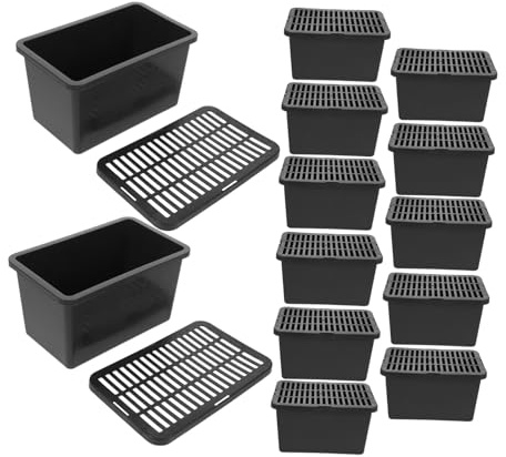 BAZEITFLOW 15pcs Small Animal Carrier Box with Transparent Lid Plastic Reptile and Hamster Travel Pet Carrier Portable Breeding Enclosure for Geckos Turtles and Small Pets