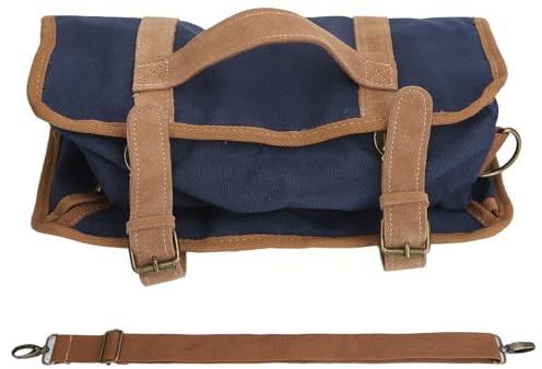 Bolsa portátil del Camarero, Bolsa de Viaje de cóctel, Gran Capacidad Canavs Camarero Kit Caso Conjunto Correa de Hombro Ajustable Caso portátil (sin (Azul)