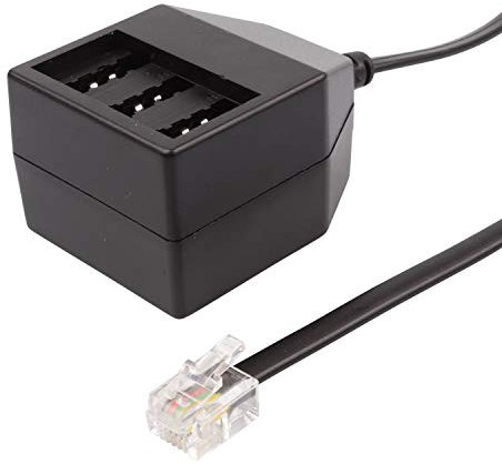 Cavo di collegamento 0,2 m, spina RJ45 su 3 prese TAE NFF VE=1