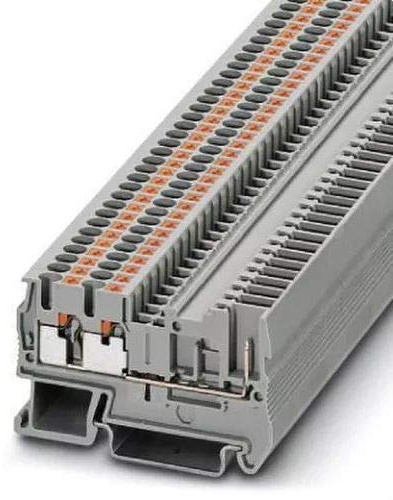 PHOENIX CONTACT Durchgangsreihenklemme PT 2,5-TWIN/1P, Grau, Klemme, Leiterplattenmontage, Terminalblock, Steckverbinder