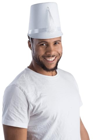 Dress Up America Chapeau De Fanfare Blanc - Beau Chapeau De Bande Pour Le Jeu De Rôle