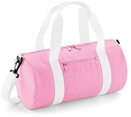 Bagbase Mini Sporttasche (Einheitsgröße) (Rosa/Weiß)