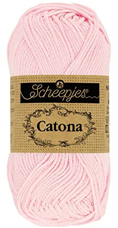 Scheepjes - Scheepjes Catona 238 Powder Pink Yarn - 1x25g