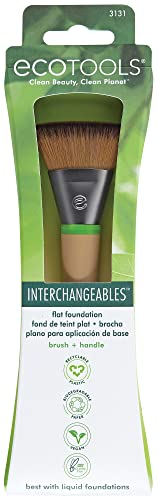 Flat Foundation - Interchangeable: Brush Head for Makeup Foundation with Handle Ec