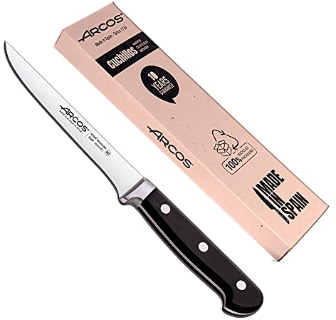 Arcos | Coltello disossare| Coltello disossatore | coltello disossatore prosciutto | coltello disossatore (140 mm) Classica| Confezione Eco | coltello prosciutto