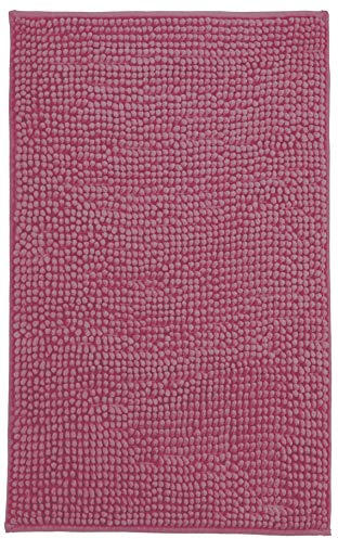 Brandsseller Moderne Chenille Badmatte Duschmatte Badeteppich im Shaggy Style (50x80 cm, Lila)
