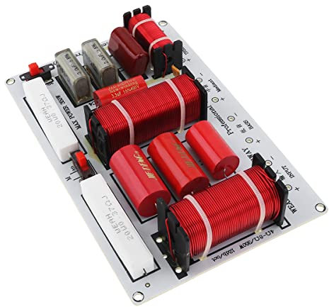 DriSentri 3 Speaker Crossovers, 350W 3 Way 3 Speaker Unit HiFi Home Speakers Audio Frequency Divider Crossover Filters