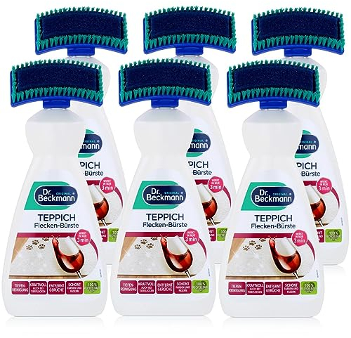 6x Dr. Beckmann Teppich Flecken-Bürste 650 ml - Mit Oxy-Kraft & Bio-Alkohol