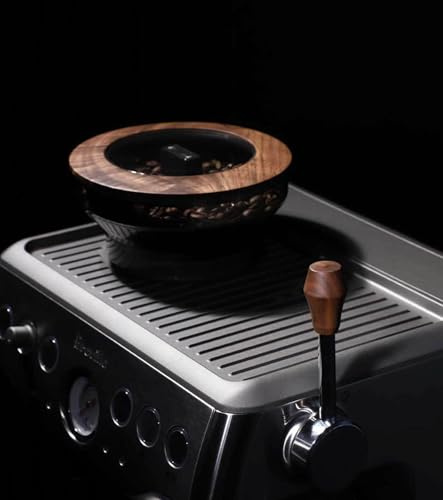 TAKONE Bohnenbehälterdeckel und Dampfhebel für Sage/Breville barista Espressomaschinen, 2 Stück Kaffeemaschinen-Umrüstzubehör, Espressomaschinenhebel für Sage/Breville BES870 875 876