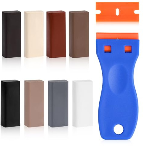 Kit di riparazione piastrelle, kit di riparazione piastrelle per piastrelle, pietra naturale, riparazione marmo, kit di riparazione cera dura anche per pavimenti in laminato, legno, parquet e vinile