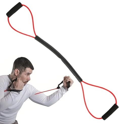 Bandés de Résistance Boxe - Corde d'Entraînement Résistance | Élastiques Shadow Boxing pour Vitesse Force Explosive | avec Poignées Confortables et Sac de Transport, Équipement de Boxe Fitness