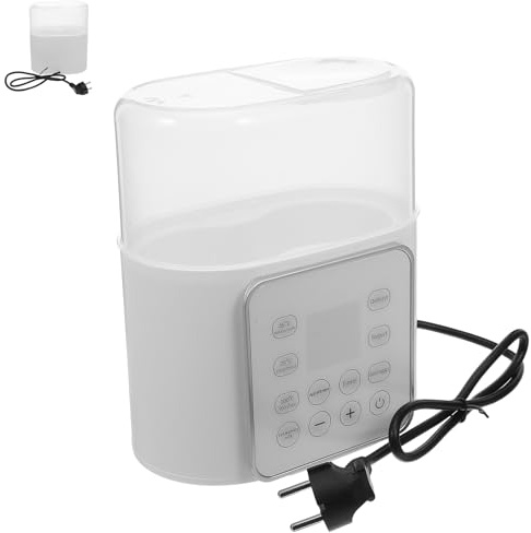 HEMOTON Chauffe-biberon Pour Garçon Fille Portable De Voyage Avec Double Compartiment Chauffage Rapide Et Température Constante Pour Lait Maternel Et Infantile