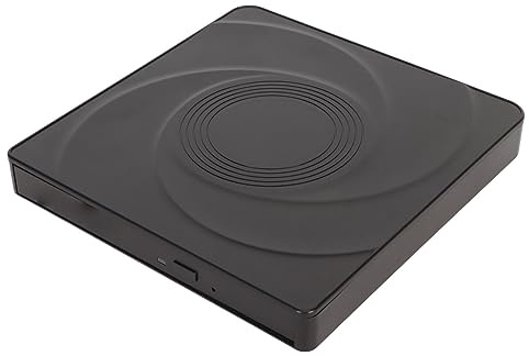 HUSHUI Externt Hölje för Optisk Skivenhet, Ultra Slim USB 3.0 Typ C DVD-enhetskåpa för Bärbar Dator, med Plug and Play-stöd, för XP Till 10 OS X (Typ E)