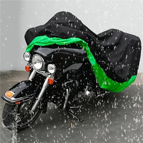 XXXL Grönt/Svart Vattentätt Motorcykelöverdrag För Gold Wing GL 1100 1200 1500 1800