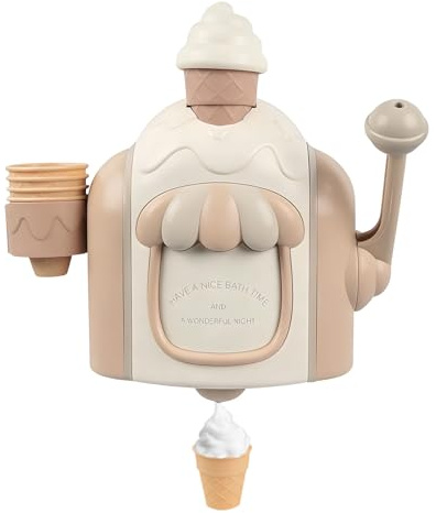 Juguete De Baño para Hacer Helados con Burbujas De Baño, Máquina De Espuma De , Juguete De Baños para Ducha, Regalo para Niños Y Niñas, Juego En La Bañera
