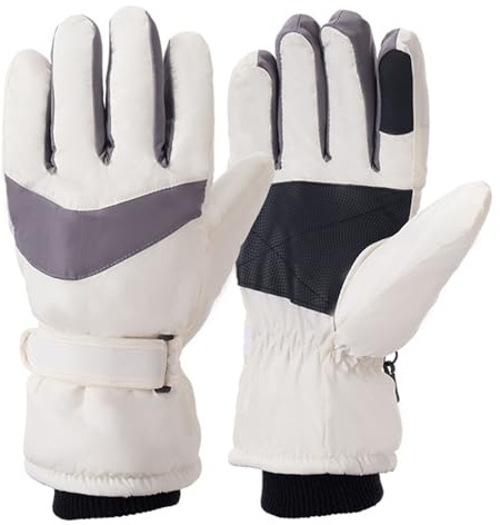 Gants de ski d'hiver unisexes avec doublure intérieure en velours, gants d'équitation antidérapants pour homme et femme, idéaux pour la neige, le froid, les sports de montagne, la moto, commande du