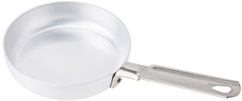 Pentole Agnelli Linea Alluminio 2 mm Padella con Un Manico Inox, Argento, 16 cm