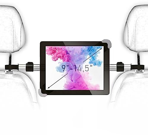 Girafus 9,5-14,5 Zoll Tablet Halterung Auto/auch Große Tablets/iPad Pro/Galaxy S7 S8/ Lenovo Autohalterung Mitte Kopfstütze Stabil/Kopfstützenhalterung Halter Tablet Kinder Rücksitz
