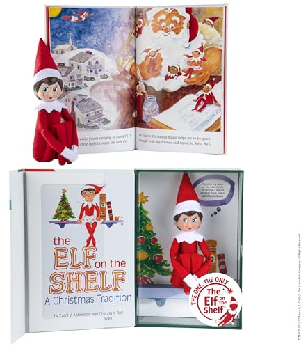 The Elf on the Shelf: A Christmas Tradition - Girl Scout Elf with Blue Eyes - Includes Artfully Illustrated Storybook, Keepsake Box and Official Adoption Certificate