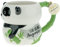 Die Geschenkewelt 46341 Tasse Figur Panda, Dolomite, 50 cl, mit Geschenkanhänger, Grün