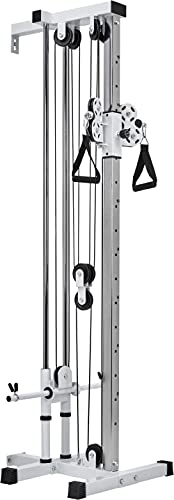 Bad Company Kabelzug-Station für die Wandmontage I Kompakter Seilzug für das Homegym I BCA-137 (Weiß)