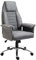 HOMCOM Drehstuhl Chefsessel Bürostuhl Schreibtischstuhl höhenverstellbar, Stoff+Metall, 68x69x116-126cm (Grau)
