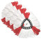 (4Pack) SUPERFA Mop Heads Compatible with Vileda 2-in-1 Turbo Mop Replacement Head, Microfibre, Red, White
